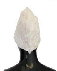 Dolce & Gabbana White Xiangao Lamb Fur Beanie -   -  Dolce & Gabbana.