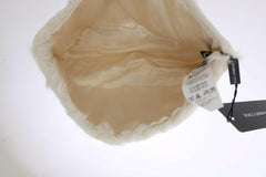 Dolce & Gabbana White Xiangao Lamb Fur Beanie -   -  Dolce & Gabbana.