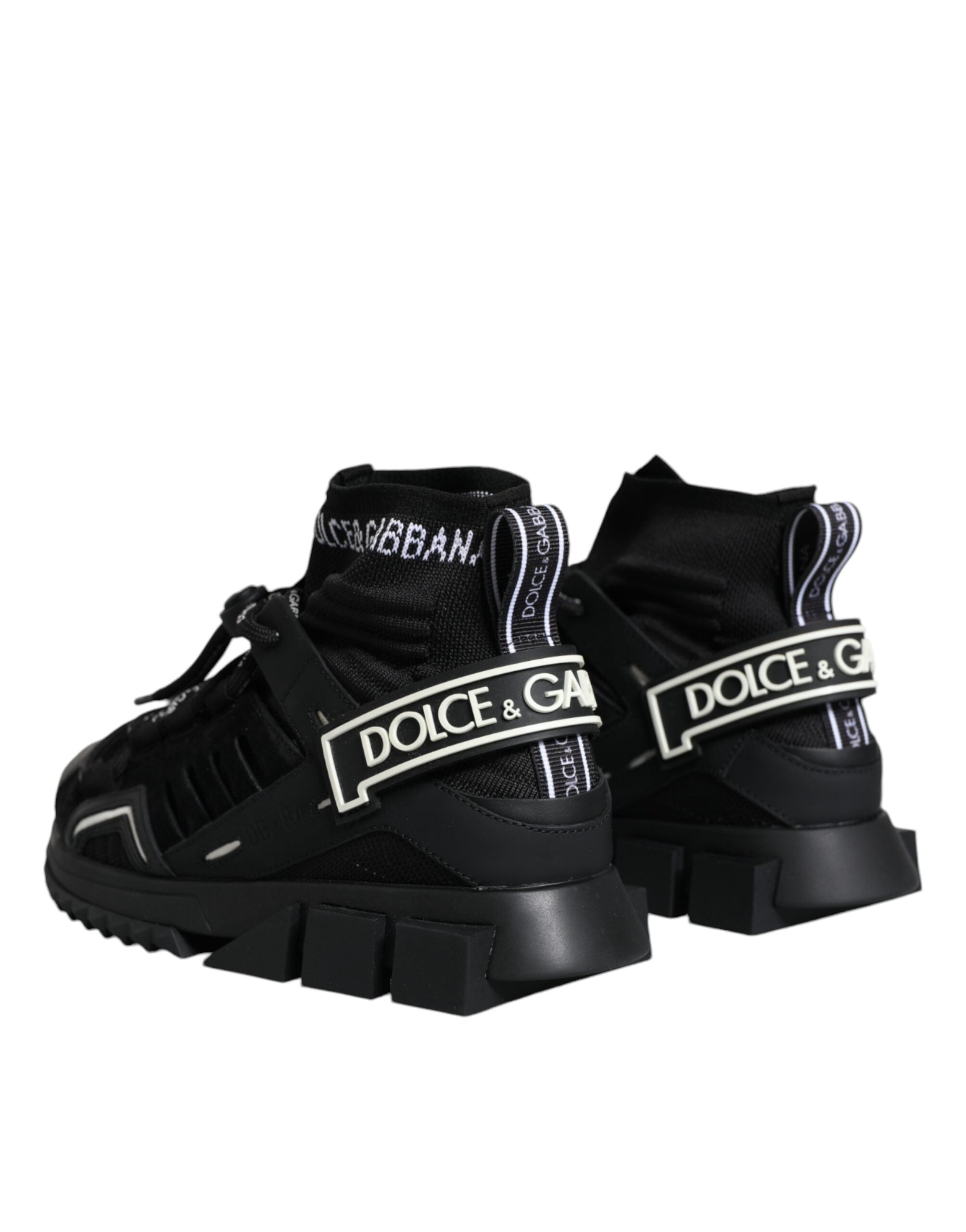 Dolce & Gabbana Black Sorrento Socks Logo Sneakers Shoes -   -  Dolce & Gabbana. Dolce & Gabbana Black Sorrento Socks Logo Sneakers Shoes -   -  Dolce & Gabbana.