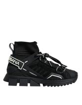 Dolce & Gabbana Black Sorrento Socks Logo Sneakers Shoes -   -  Dolce & Gabbana.