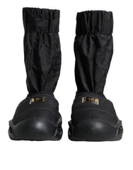 Dolce & Gabbana Black Slip On Wave Socks Sneakers Shoes -   -  Dolce & Gabbana.