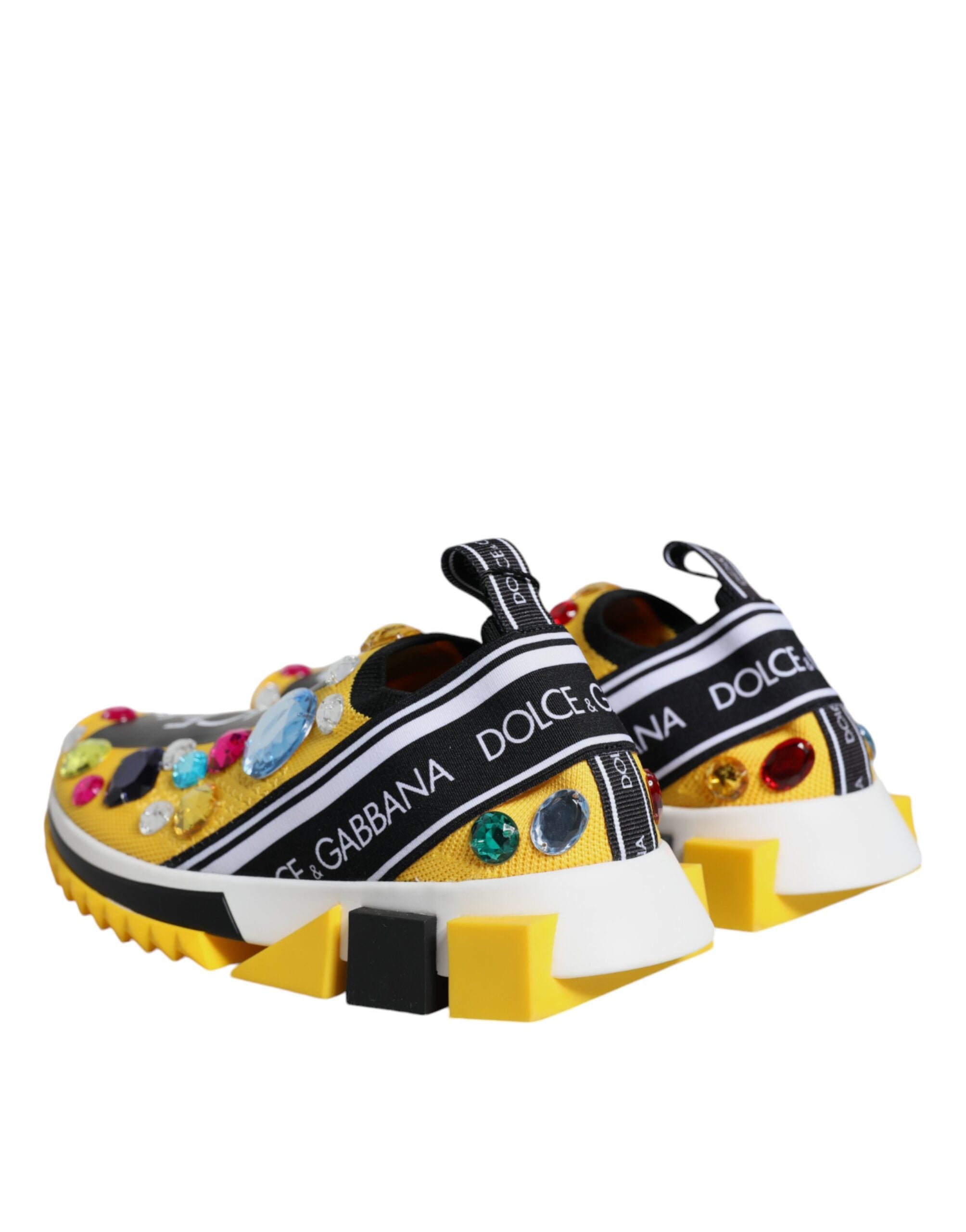 Dolce & Gabbana Yellow Sorrento Crystals Low Top Sneakers Shoes -   -  Dolce & Gabbana. Dolce & Gabbana Yellow Sorrento Crystals Low Top Sneakers Shoes -   -  Dolce & Gabbana.