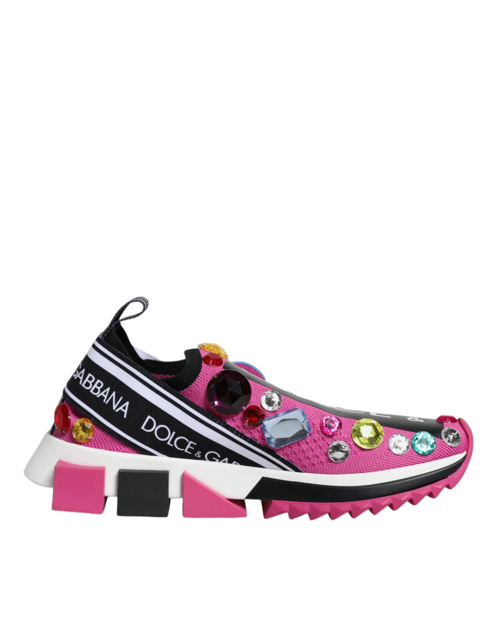 Dolce & Gabbana Pink Sorrento Crystals Low Top Sneakers Shoes -   -  Dolce & Gabbana. Dolce & Gabbana Pink Sorrento Crystals Low Top Sneakers Shoes -   -  Dolce & Gabbana.
