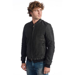 Roberto Pepe Luxury Gray Lambskin Men's Jacket -   -  Roberto Pepe Luxury.