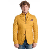 Roberto Pepe Luxury Yellow Wool Men Jacket -   -  Roberto Pepe Luxury.