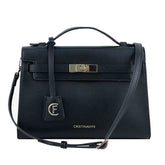 CRISTINAEFFE Black Artificial Leather Women Crossbody Bag -  Luxury Cross Body Bag for Women -  CRISTINAEFFE.