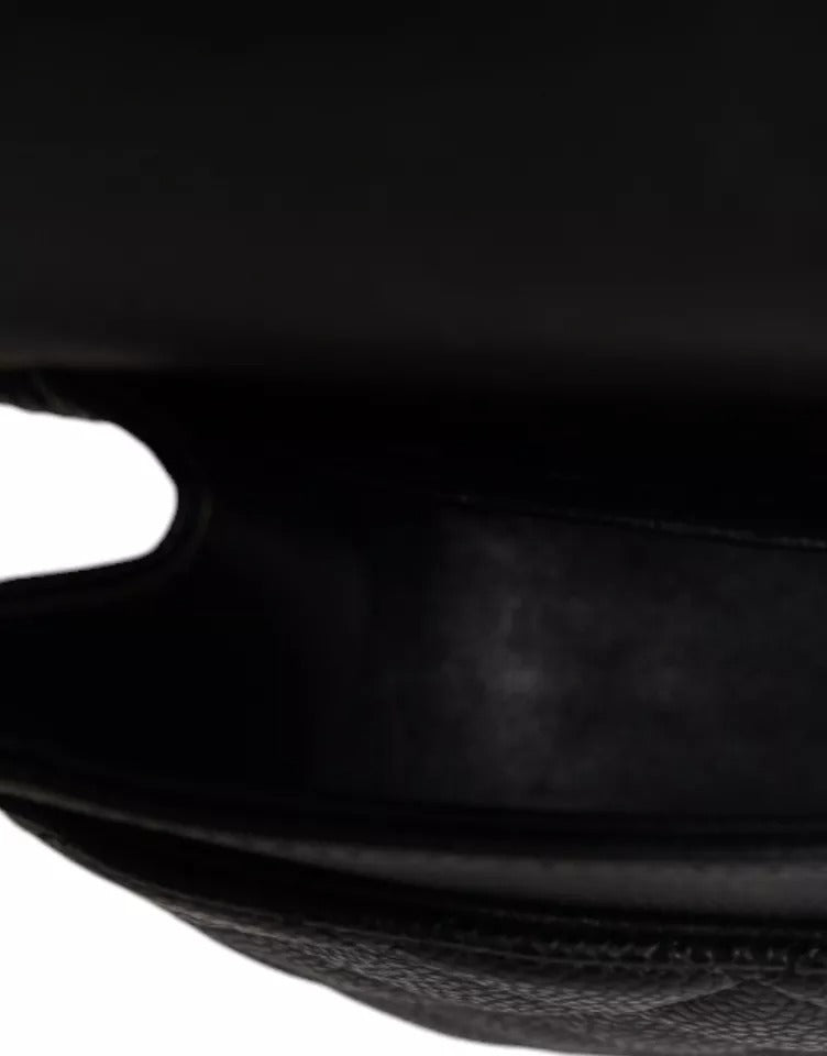 Chanel Black Caviar Medium Classic Double Flap Shoulder Quilted Silver Bag -  Luxury Shoulder Bag for Women -  Chanel. Chanel Black Caviar Medium Classic Double Flap Shoulder Quilted Silver Bag -  Luxury Shoulder Bag for Women -  Chanel.