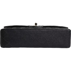 Chanel Black Caviar Medium Classic Double Flap Shoulder Quilted Silver Bag -  Luxury Shoulder Bag for Women -  Chanel.