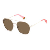 Polaroid Beige Stainless Steel Sunglasses -  Unisex, Sunglasses -  Polaroid.