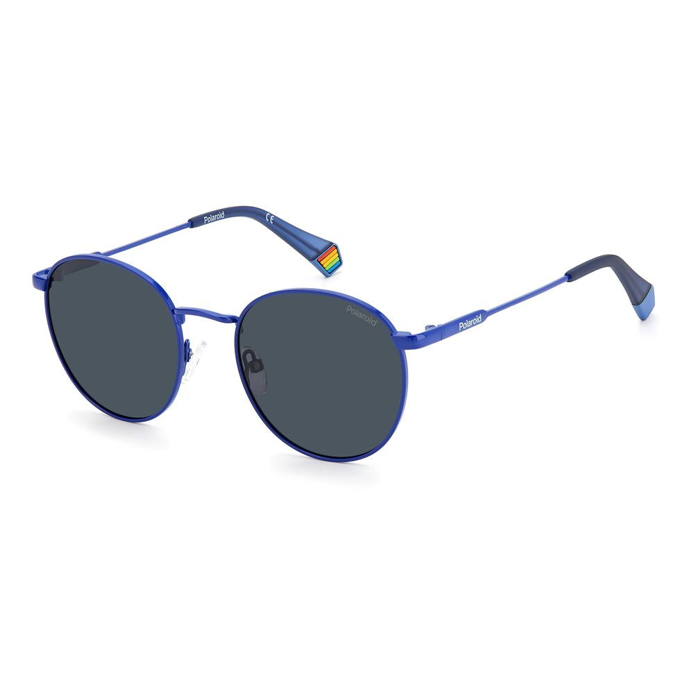 Polaroid Blue Stainless Steel Sunglasses - Unisex, Sunglasses - Polaroid.