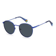 Polaroid Blue Stainless Steel Sunglasses - Unisex, Sunglasses - Polaroid.