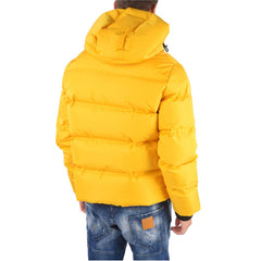 Dsquared² Yellow Nylon Men's Down Jacket -   -  Dsquared².
