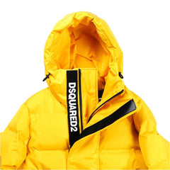 Dsquared² Yellow Nylon Men's Down Jacket -   -  Dsquared².