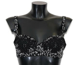 Dolce & Gabbana Black Silk White Lace Stretch Underwear Bra -   -  Dolce & Gabbana.