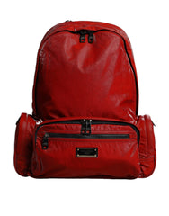 Dolce & Gabbana Red Patent Leather Logo Plaque Backpack Bag -   -  Dolce & Gabbana.