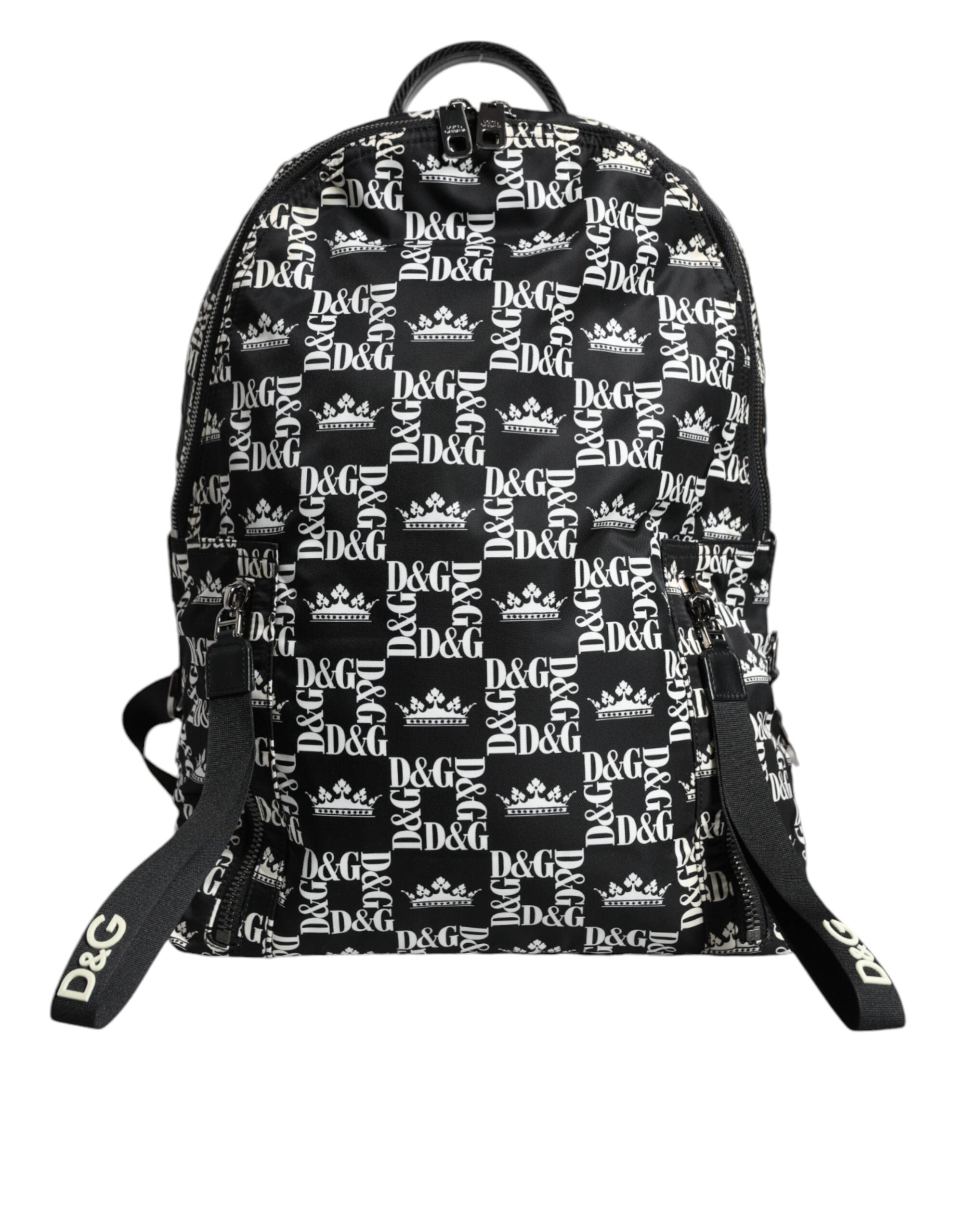 Dolce & Gabbana Black White DG Crown Logo Nylon Backpack Bag -   -  Dolce & Gabbana. Dolce & Gabbana Black White DG Crown Logo Nylon Backpack Bag -   -  Dolce & Gabbana.