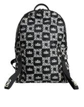 Dolce & Gabbana Black White DG Crown Logo Nylon Backpack Bag -   -  Dolce & Gabbana.