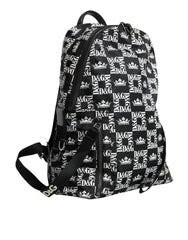 Dolce & Gabbana Black White DG Crown Logo Nylon Backpack Bag -   -  Dolce & Gabbana.