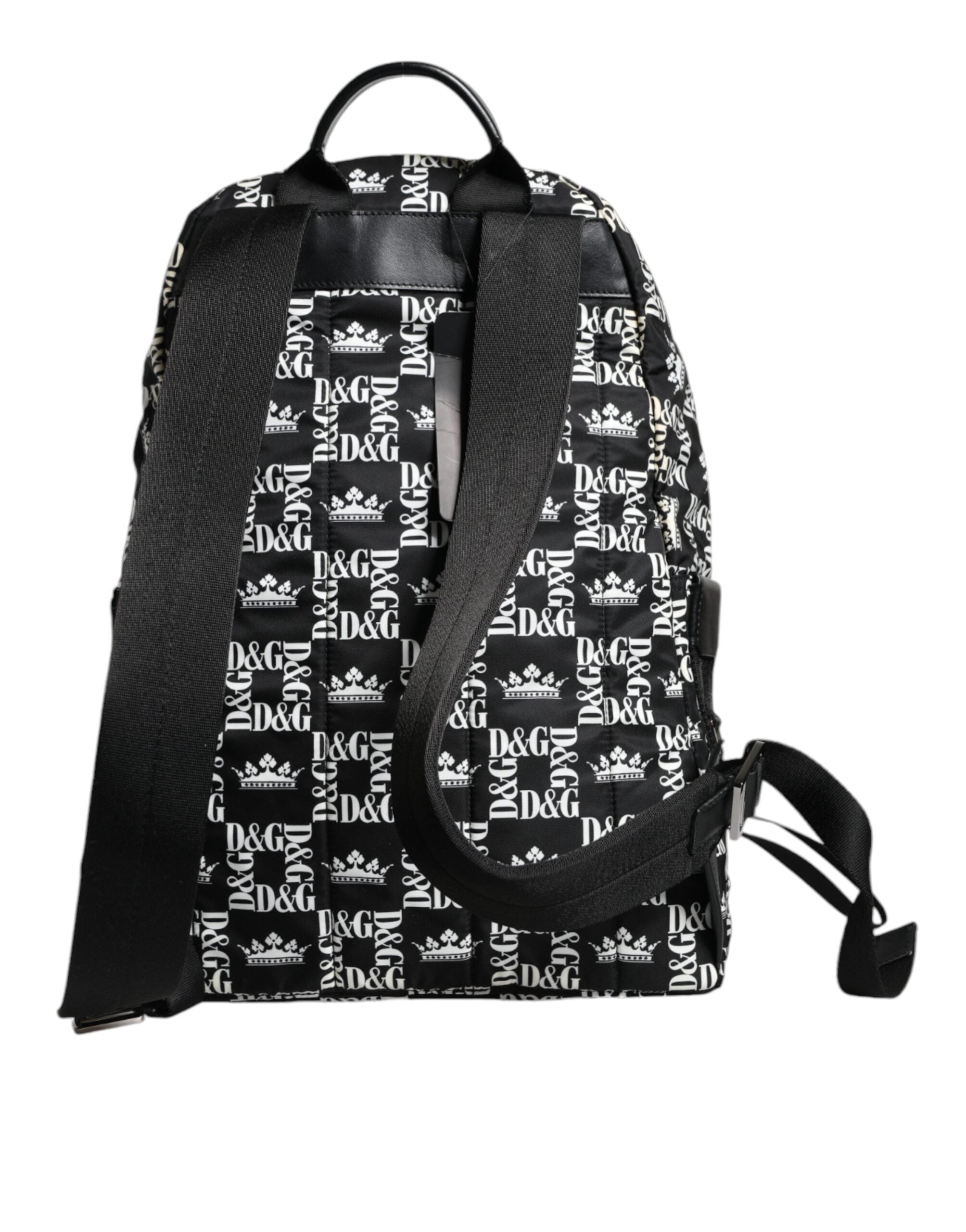 Dolce & Gabbana Black White DG Crown Logo Nylon Backpack Bag -   -  Dolce & Gabbana. Dolce & Gabbana Black White DG Crown Logo Nylon Backpack Bag -   -  Dolce & Gabbana.