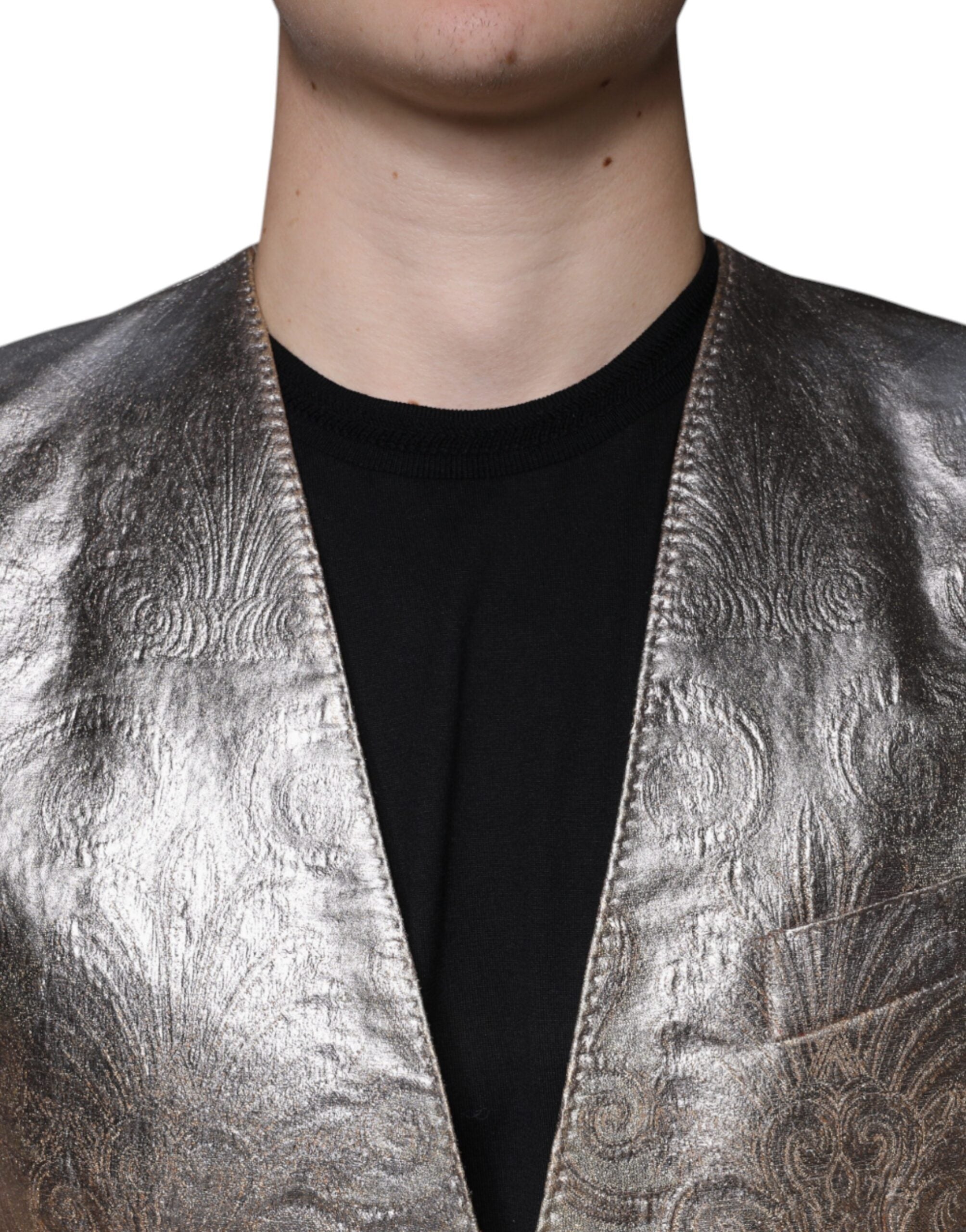 Dolce & Gabbana Gold Jacquard Single Breasted Dress Blazer -   -  Dolce & Gabbana. Dolce & Gabbana Gold Jacquard Single Breasted Dress Blazer -   -  Dolce & Gabbana.