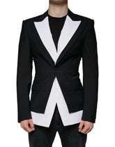 Dolce & Gabbana Black White Single Breasted Dress Blazer -   -  Dolce & Gabbana.