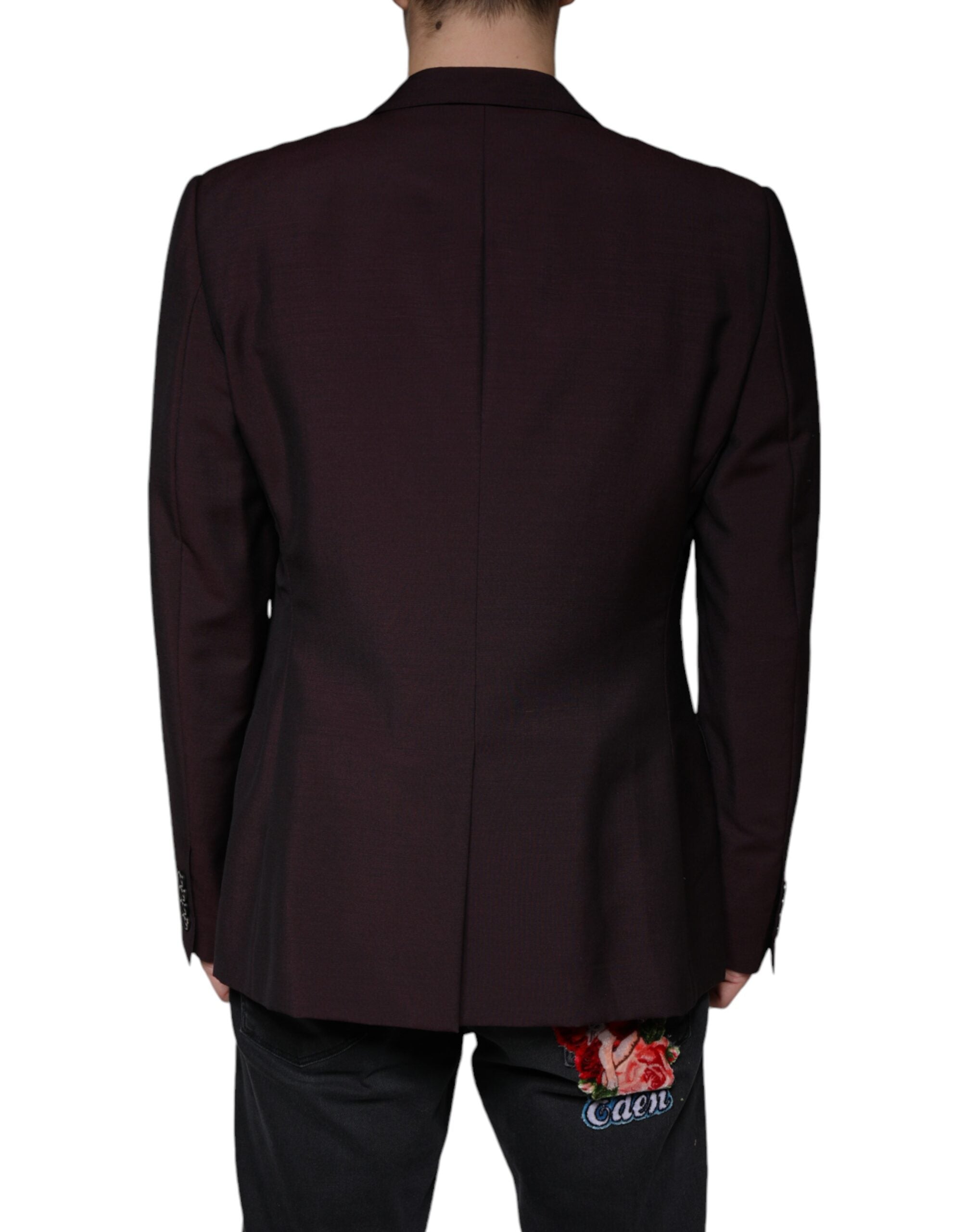 Dolce & Gabbana Bordeaux Wool Single Breasted Dress Blazer -   -  Dolce & Gabbana. Dolce & Gabbana Bordeaux Wool Single Breasted Dress Blazer -   -  Dolce & Gabbana.