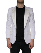 Dolce & Gabbana Off White Wool Single Breasted Dress Blazer -   -  Dolce & Gabbana.