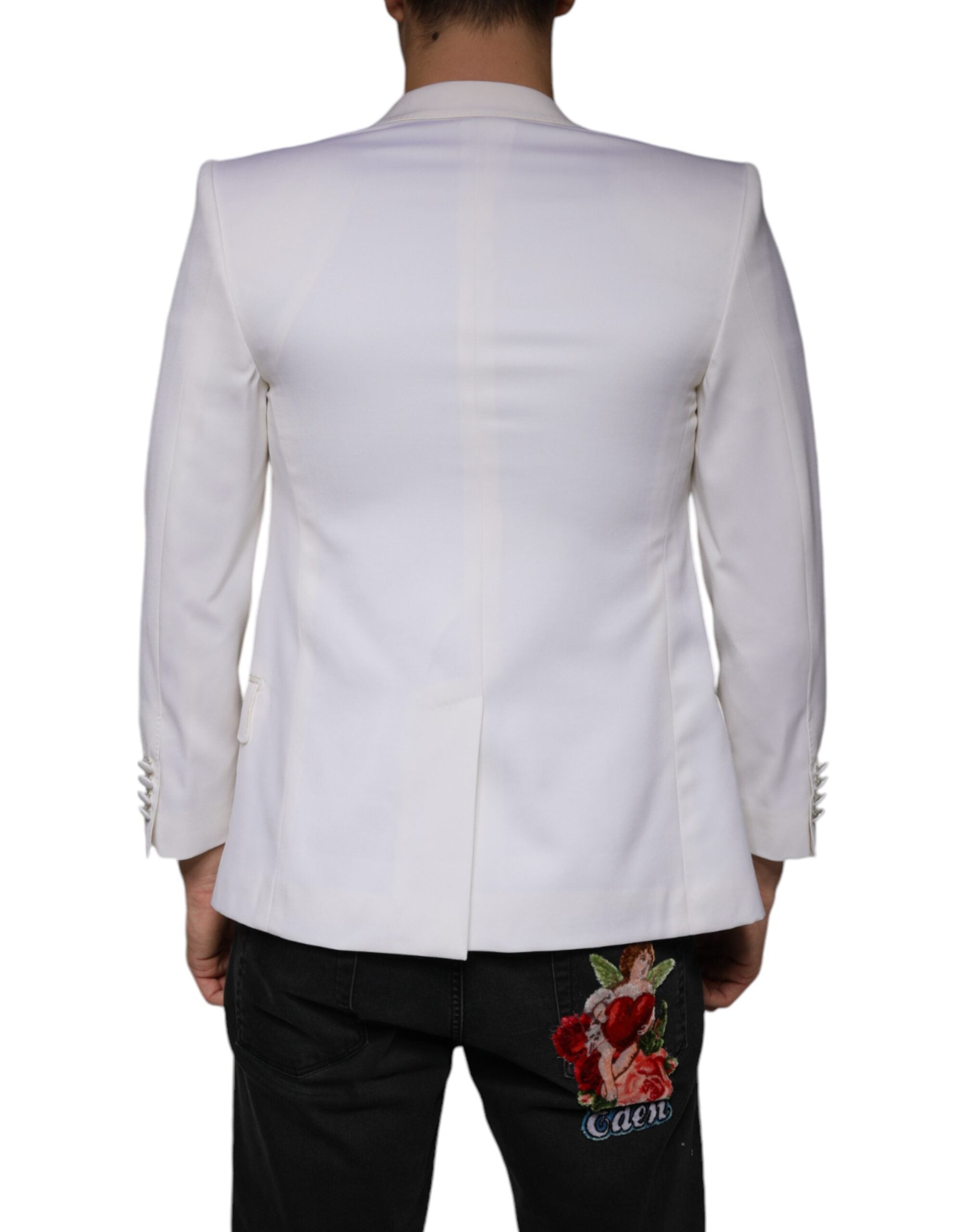 Dolce & Gabbana Off White Wool Single Breasted Dress Blazer -   -  Dolce & Gabbana. Dolce & Gabbana Off White Wool Single Breasted Dress Blazer -   -  Dolce & Gabbana.
