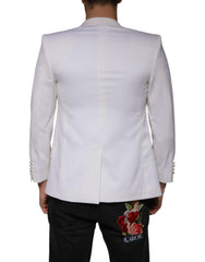 Dolce & Gabbana Off White Wool Single Breasted Dress Blazer -   -  Dolce & Gabbana.