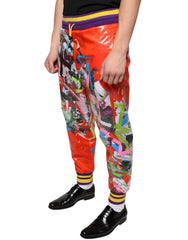 Dolce & Gabbana Multicolor Printed Jogger Sweatpants Pants -   -  Dolce & Gabbana.