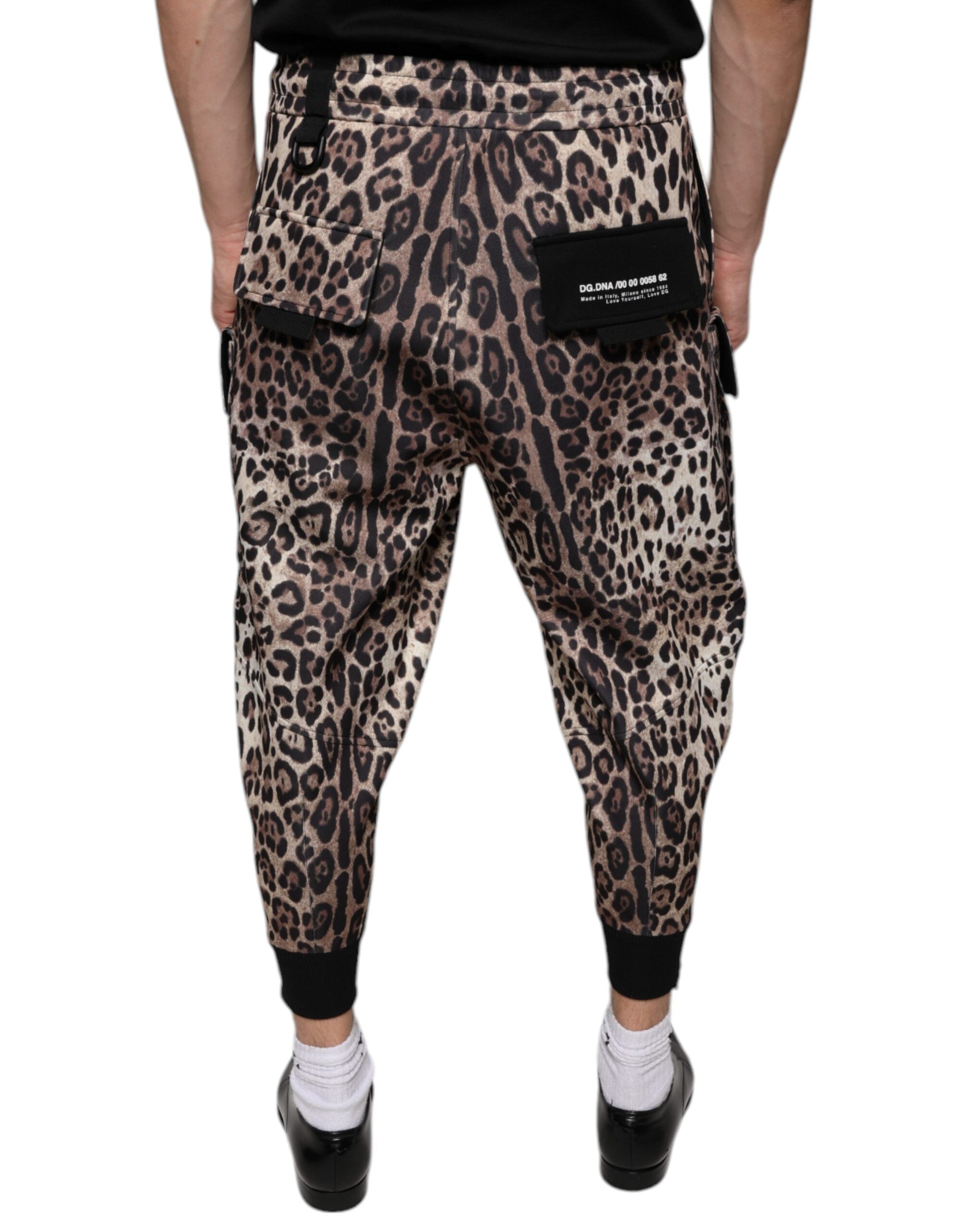 Dolce & Gabbana Brown Leopard Polyester Jogger Pants -   -  Dolce & Gabbana. Dolce & Gabbana Brown Leopard Polyester Jogger Pants -   -  Dolce & Gabbana.