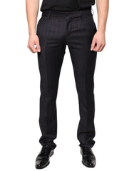Dolce & Gabbana Black Stripes Skinny Men Dress Pants - - Dolce & Gabbana.