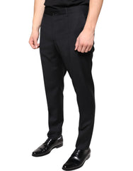 Dolce & Gabbana Black Wool Skinny Men Dress Pants -   -  Dolce & Gabbana.