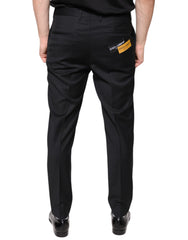 Dolce & Gabbana Black Wool Skinny Men Dress Pants -   -  Dolce & Gabbana.