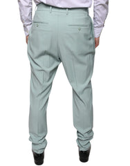 Dolce & Gabbana Mint Green Cotton Dress Pants - - Dolce & Gabbana.