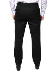 Dolce & Gabbana Black Wool Skinny Men Dress Pants - - Dolce & Gabbana.