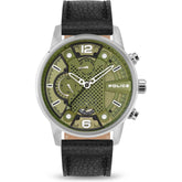 Police Black Leather Watch -   -  Police.