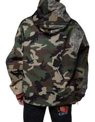Dolce & Gabbana Multicolor Camouflage Hooded Sweatshirt Sweater - - Dolce & Gabbana.