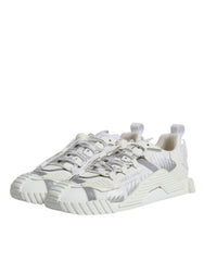 Dolce & Gabbana White Lace Up Low Top NS1 Sneakers Shoes -   -  Dolce & Gabbana.