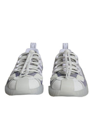 Dolce & Gabbana White Silver Low Top NS1 Sneakers Shoes -   -  Dolce & Gabbana.