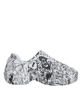 Dolce & Gabbana White Black Graffiti Daymaster Sneakers Shoes -   -  Dolce & Gabbana.