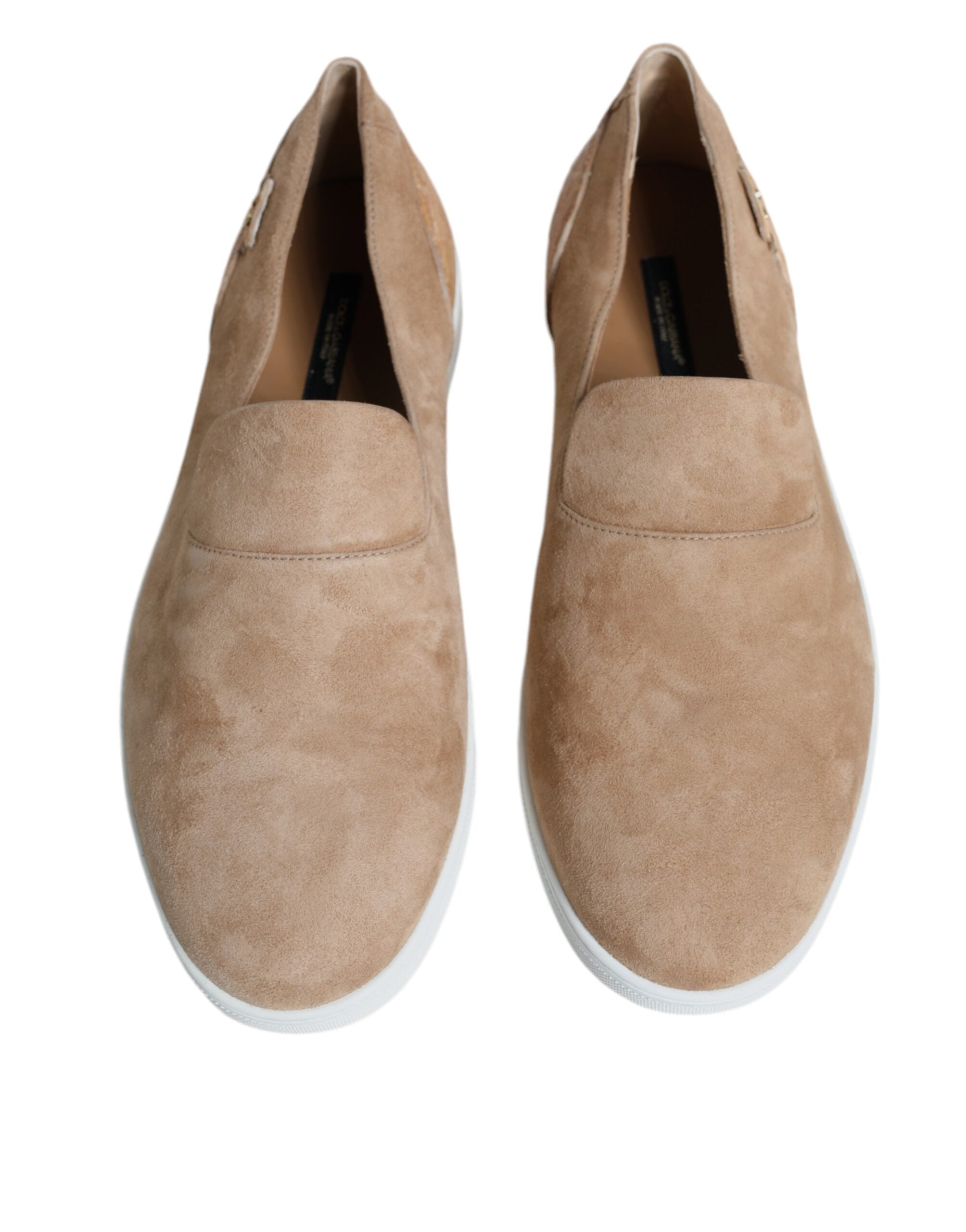 Dolce & Gabbana Beige Suede Caiman Loafers Slippers Shoes -   -  Dolce & Gabbana. Dolce & Gabbana Beige Suede Caiman Loafers Slippers Shoes -   -  Dolce & Gabbana.