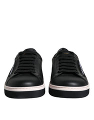 Dolce & Gabbana Black Leather Low Top Men Sneakers Shoes -   -  Dolce & Gabbana.