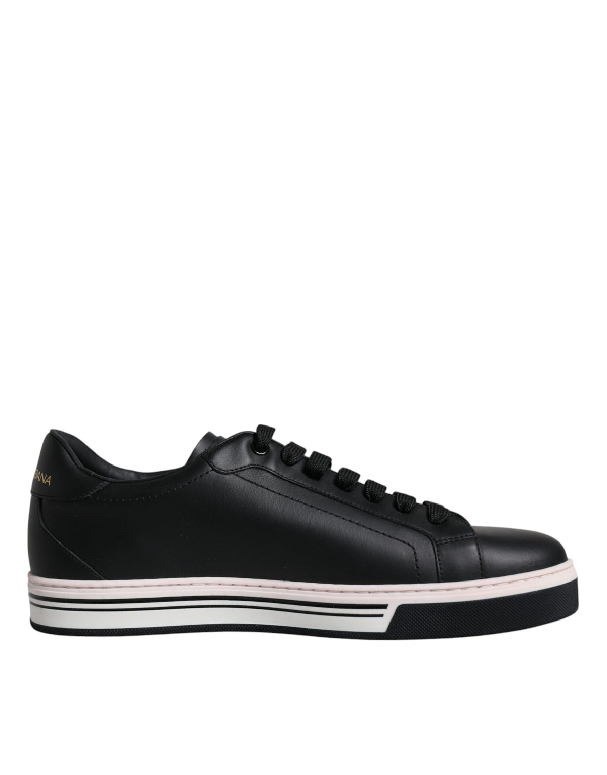 Dolce & Gabbana Black Leather Low Top Men Sneakers Shoes -   -  Dolce & Gabbana.