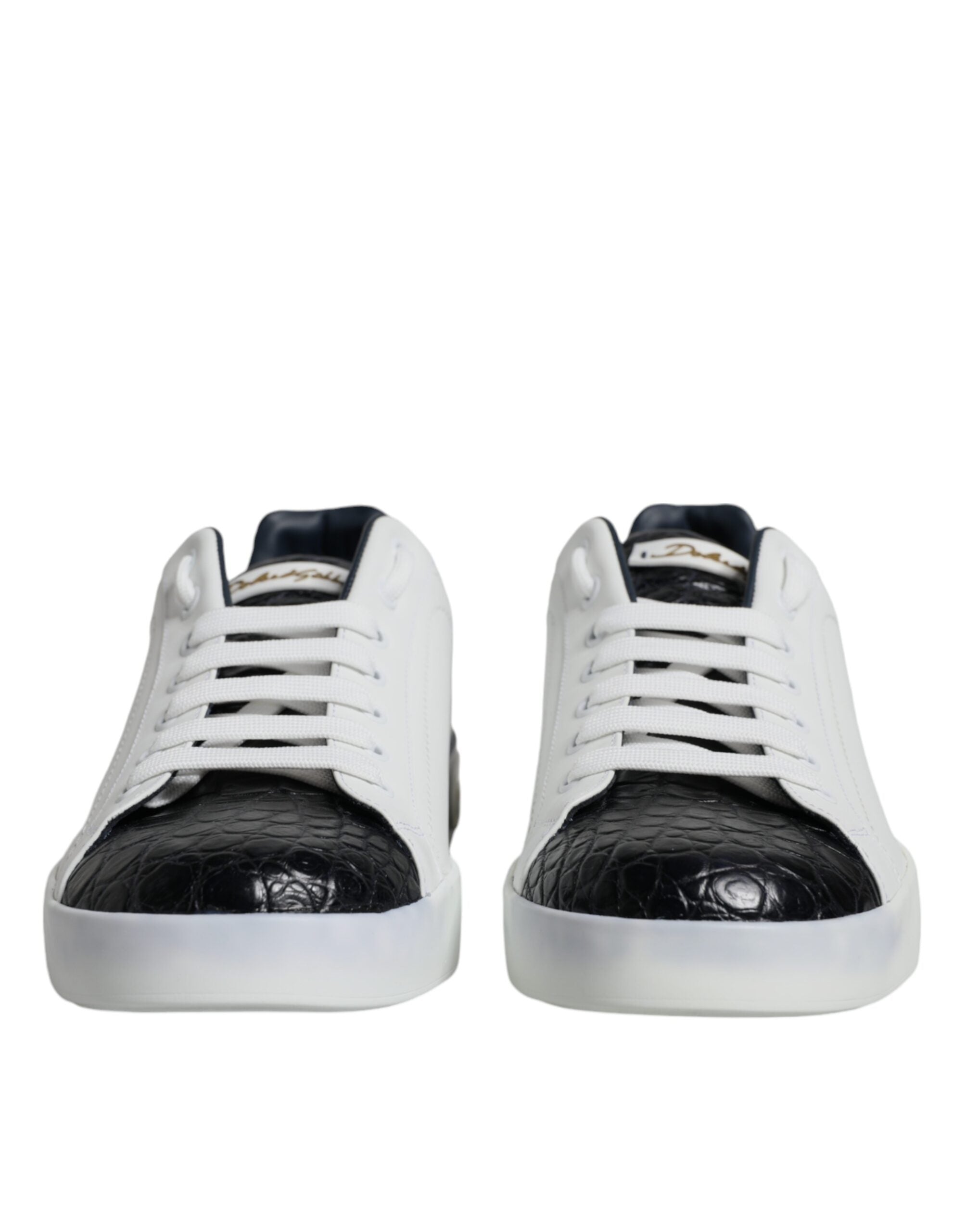 Dolce & Gabbana White Leather Logo Portofino Sneaker Shoes -   -  Dolce & Gabbana. Dolce & Gabbana White Leather Logo Portofino Sneaker Shoes -   -  Dolce & Gabbana.