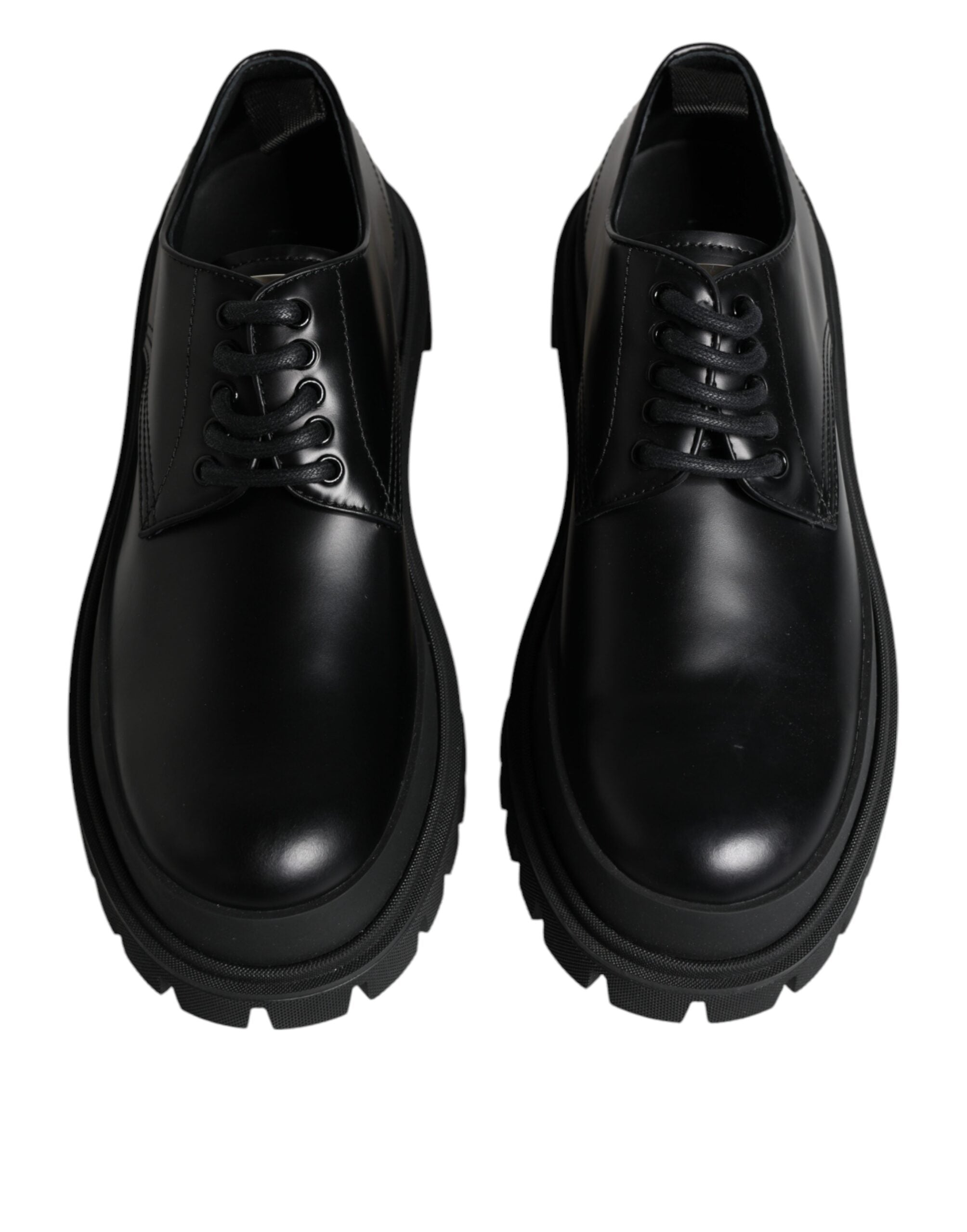 Dolce & Gabbana Black Leather Lace Up Trekking Dress Shoes -   -  Dolce & Gabbana. Dolce & Gabbana Black Leather Lace Up Trekking Dress Shoes -   -  Dolce & Gabbana.