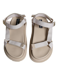Dolce & Gabbana Beige Nappa Devotion Strap Men Sandals Shoes -   -  Dolce & Gabbana.