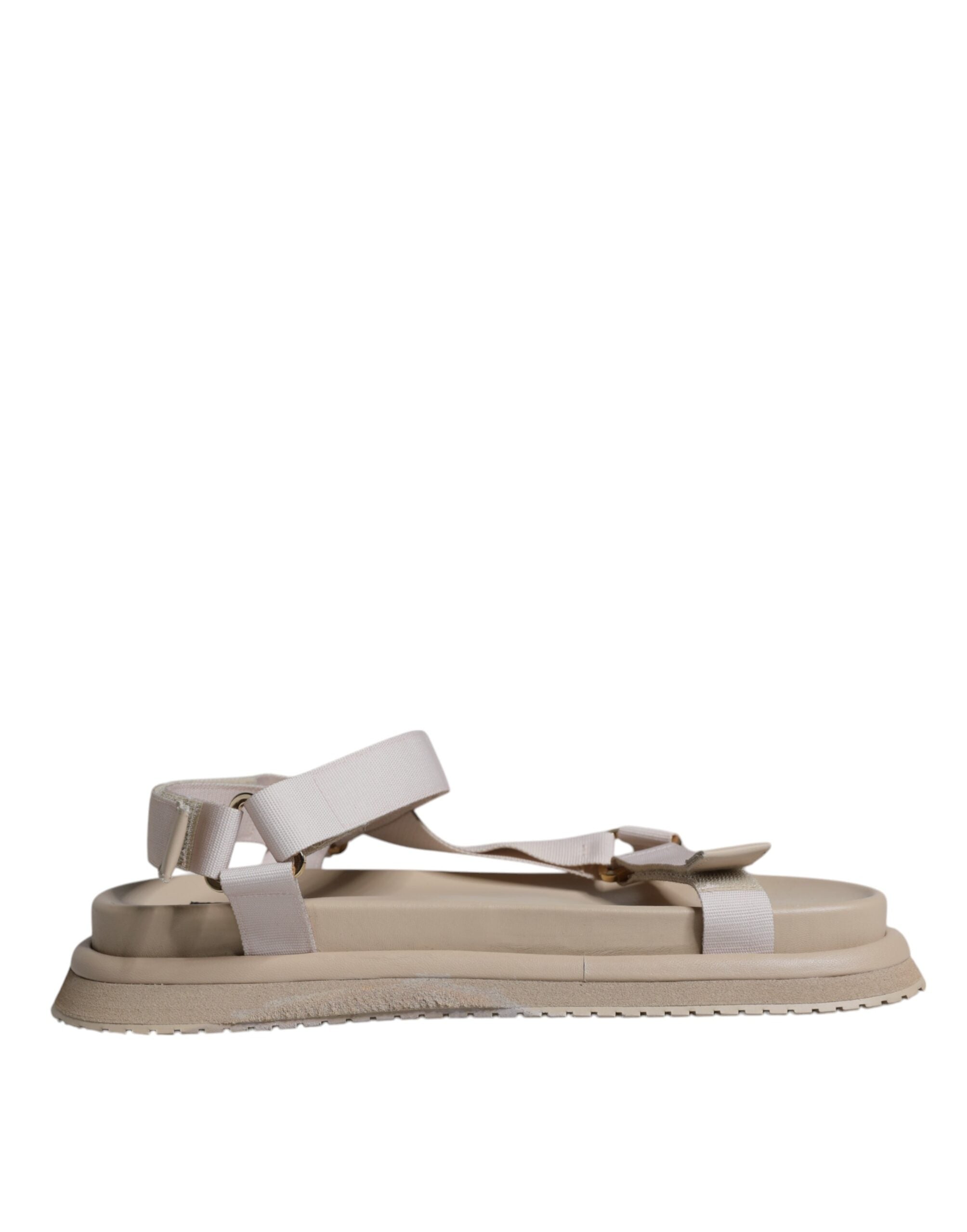 Dolce & Gabbana Beige Nappa Devotion Strap Men Sandals Shoes -   -  Dolce & Gabbana. Dolce & Gabbana Beige Nappa Devotion Strap Men Sandals Shoes -   -  Dolce & Gabbana.