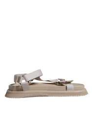 Dolce & Gabbana Beige Nappa Devotion Strap Men Sandals Shoes -   -  Dolce & Gabbana.