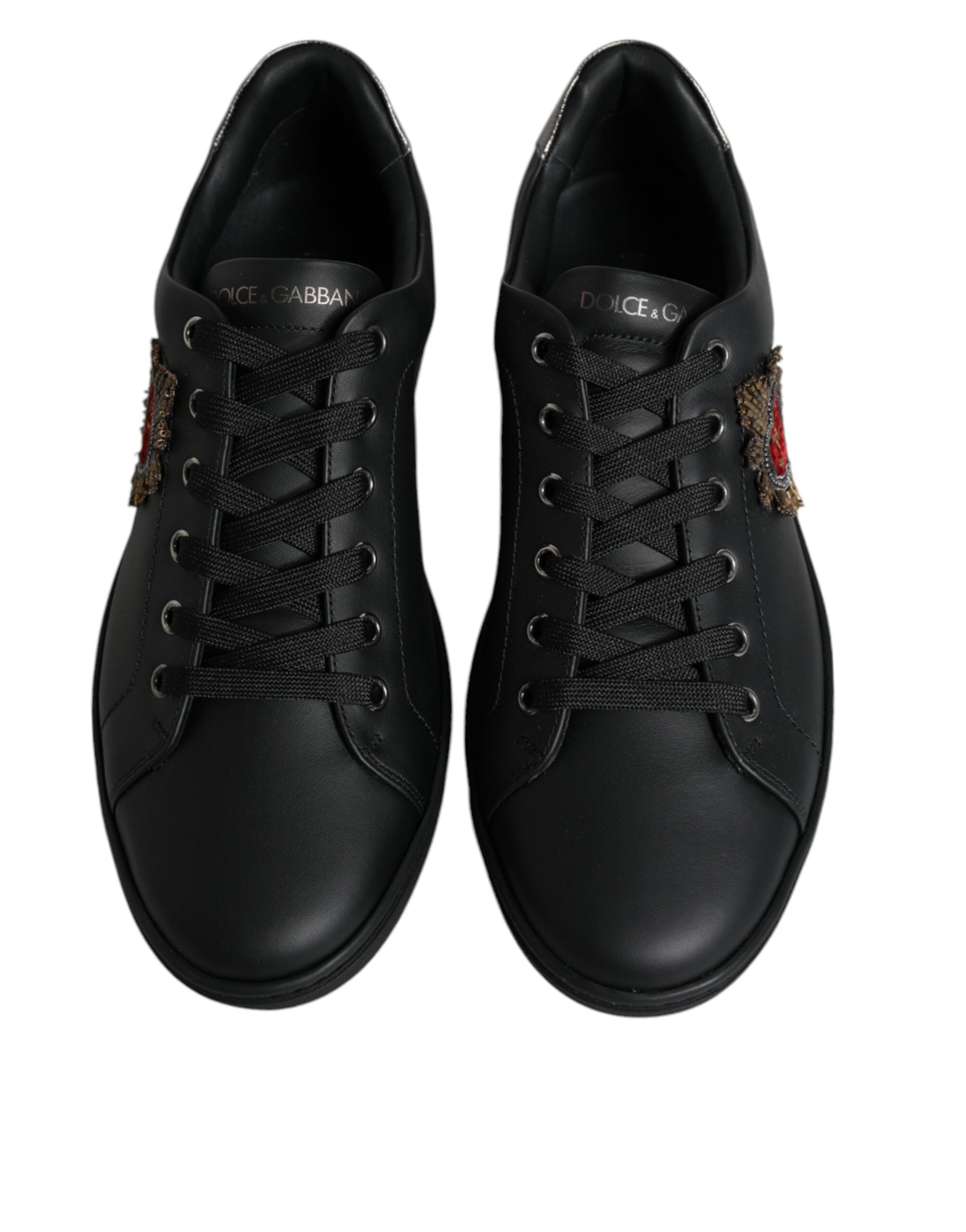 Dolce & Gabbana Black London Sacred Heart Men Sneakers Shoes Dolce & Gabbana Black London Sacred Heart Men Sneakers Shoes